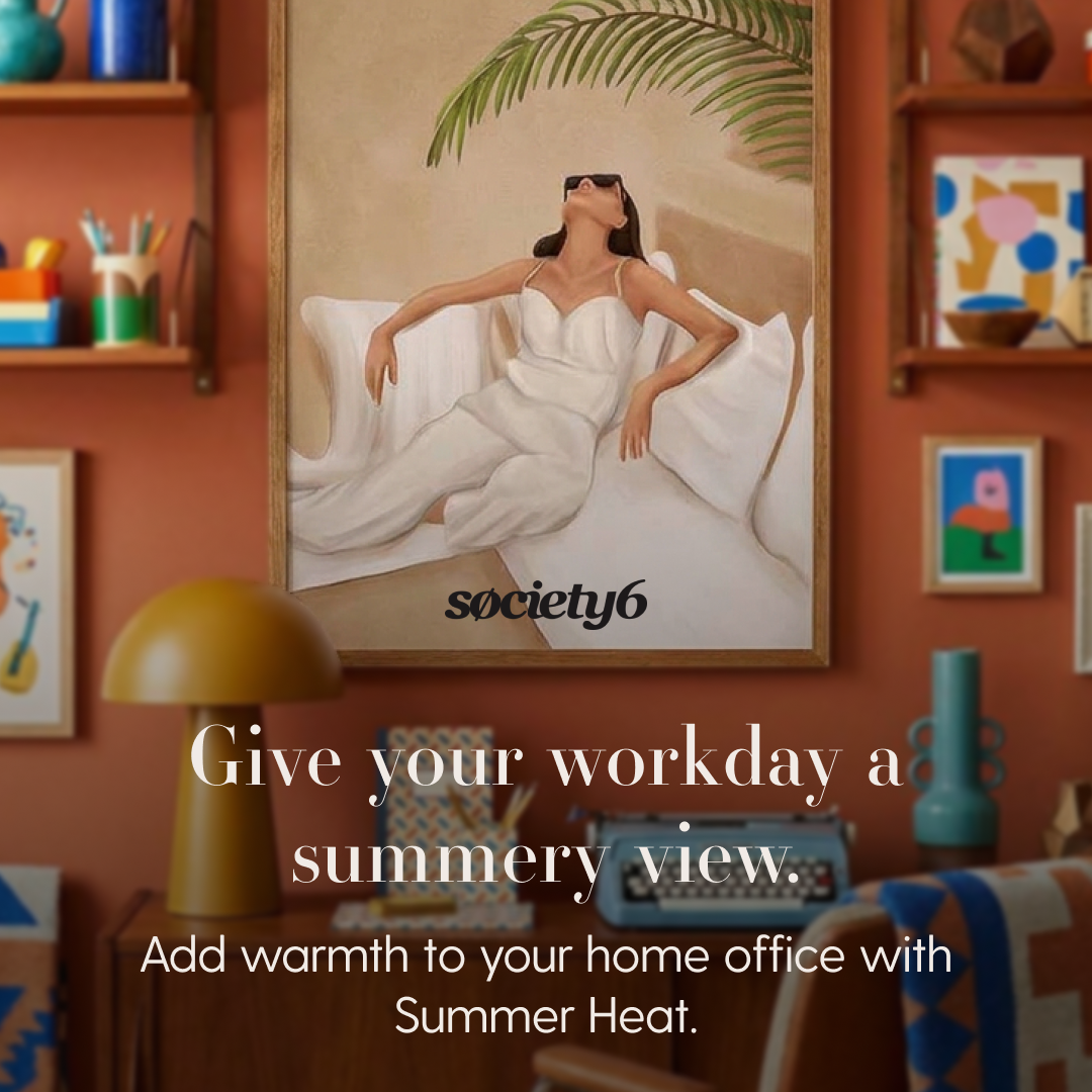 Society6 Facebook ad from Jul 30, 2026