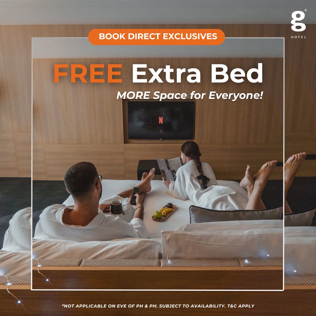 G Hotel Kelawai Facebook ad: Up to 34-Hour Stay!