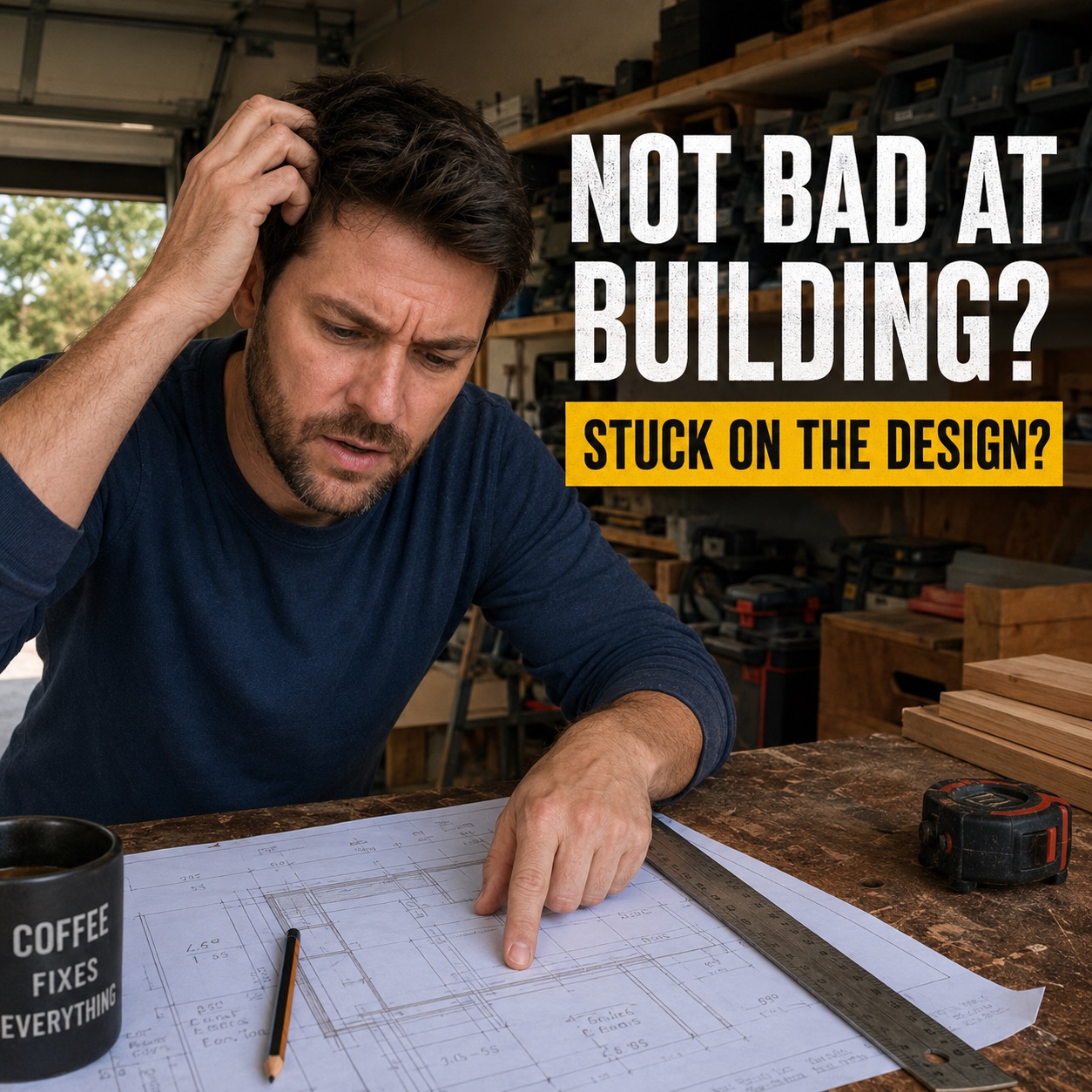Bevis Wood Club Facebook ad: 130+ beginner-friendly woodworking plans.