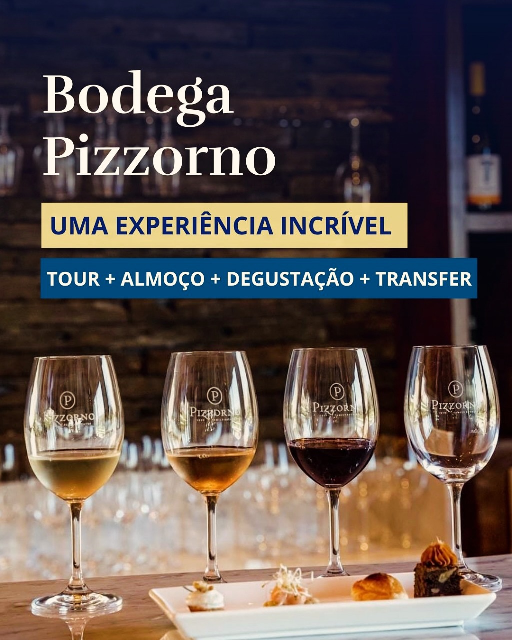 Brasileiros no Uruguai Facebook ad: Descubra a magia da Bodega Pizzorno, uma vinícola…