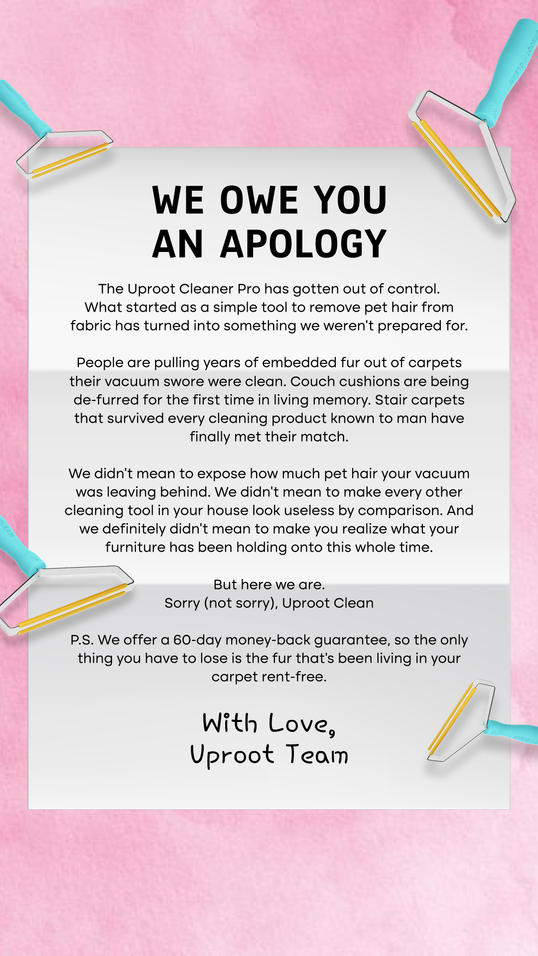 Uproot Clean Facebook ad