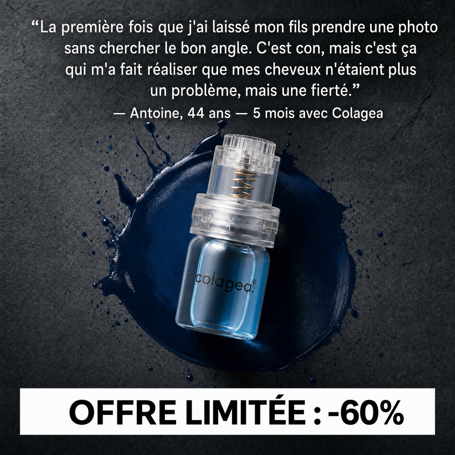 Colagea Facebook ad: On t'a dit que t'y pouvais rien. C'est pas tout à fait vrai.