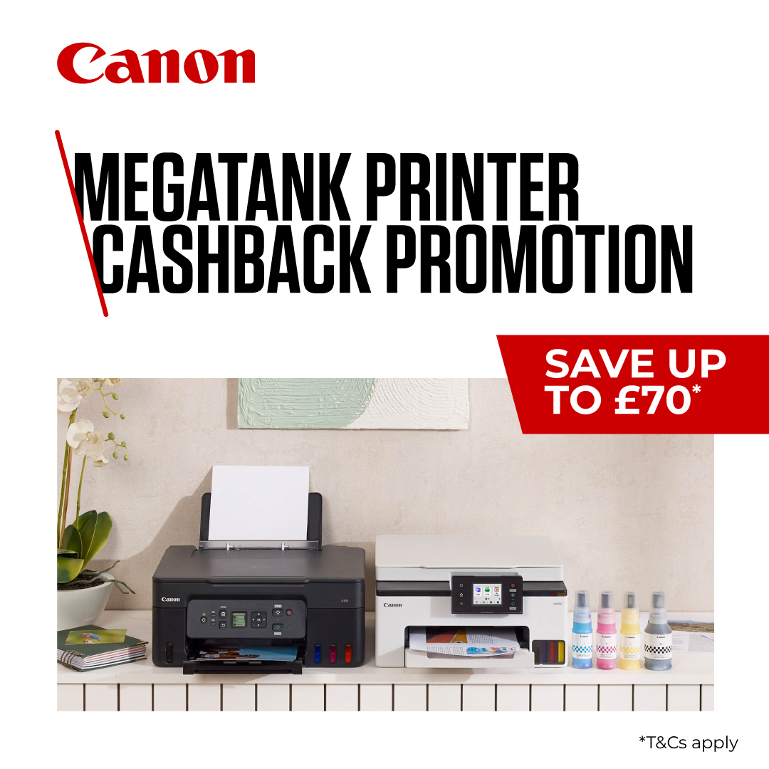 Canon UK Facebook ad: New term, lower printing costs.