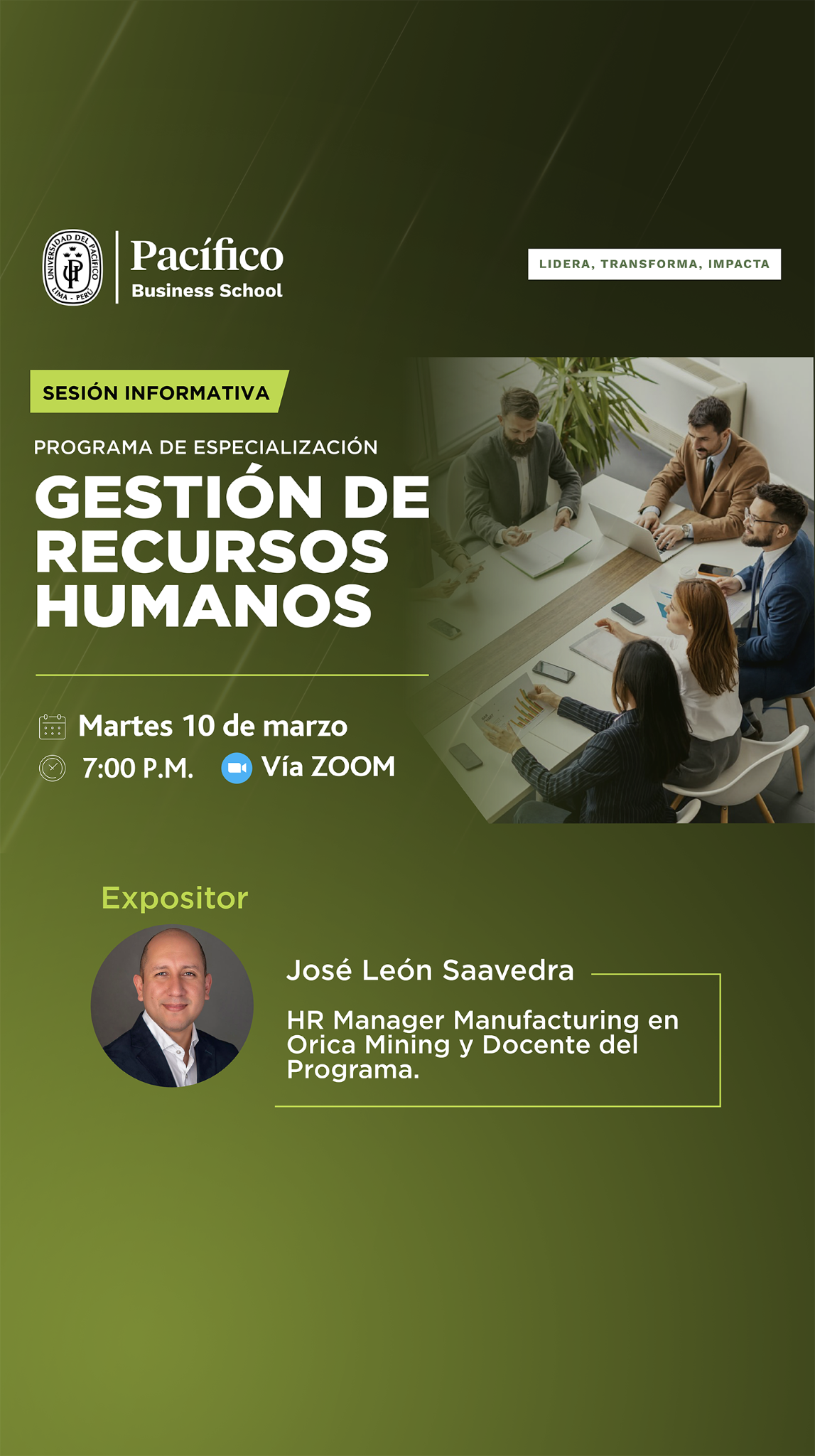 Pacífico Business School Facebook ad