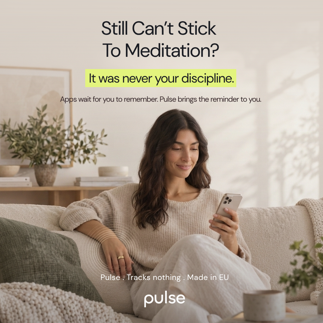 The Pulse Ring Facebook ad: Quit meditating again? It wasn't your discipline