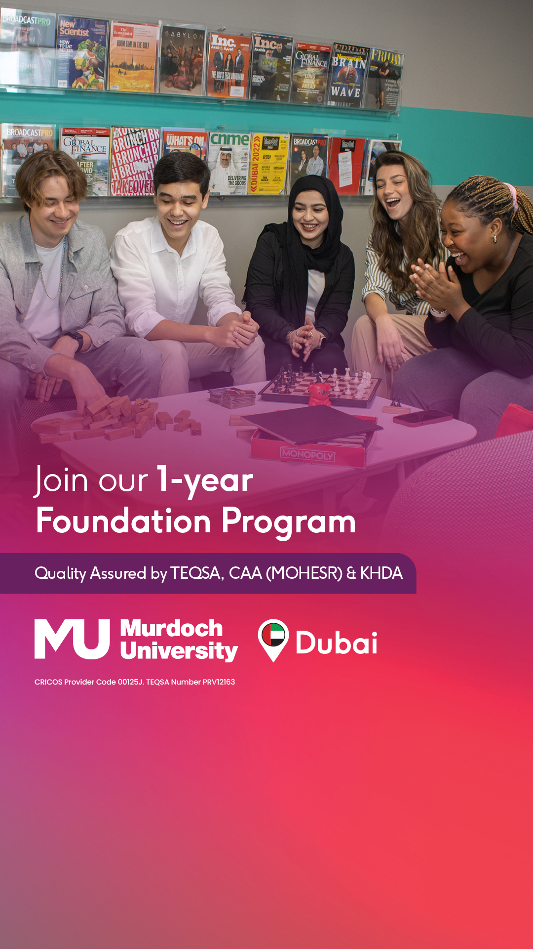 Murdoch University Dubai Facebook ad