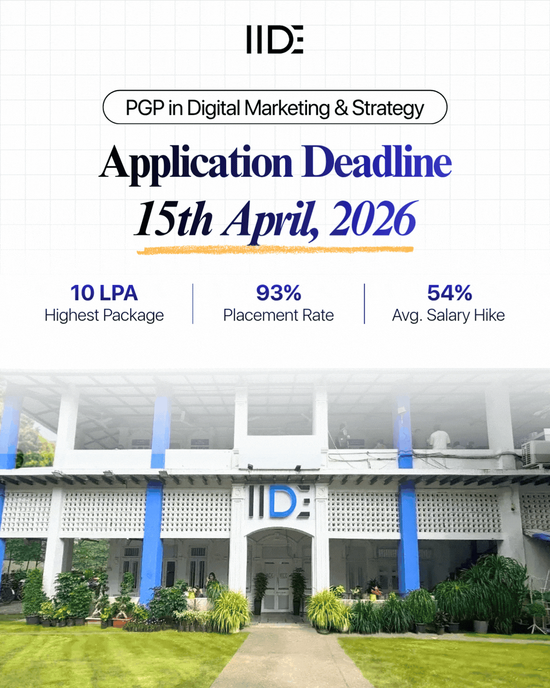 IIDE - The Digital School Facebook ad from Apr 4, 2026