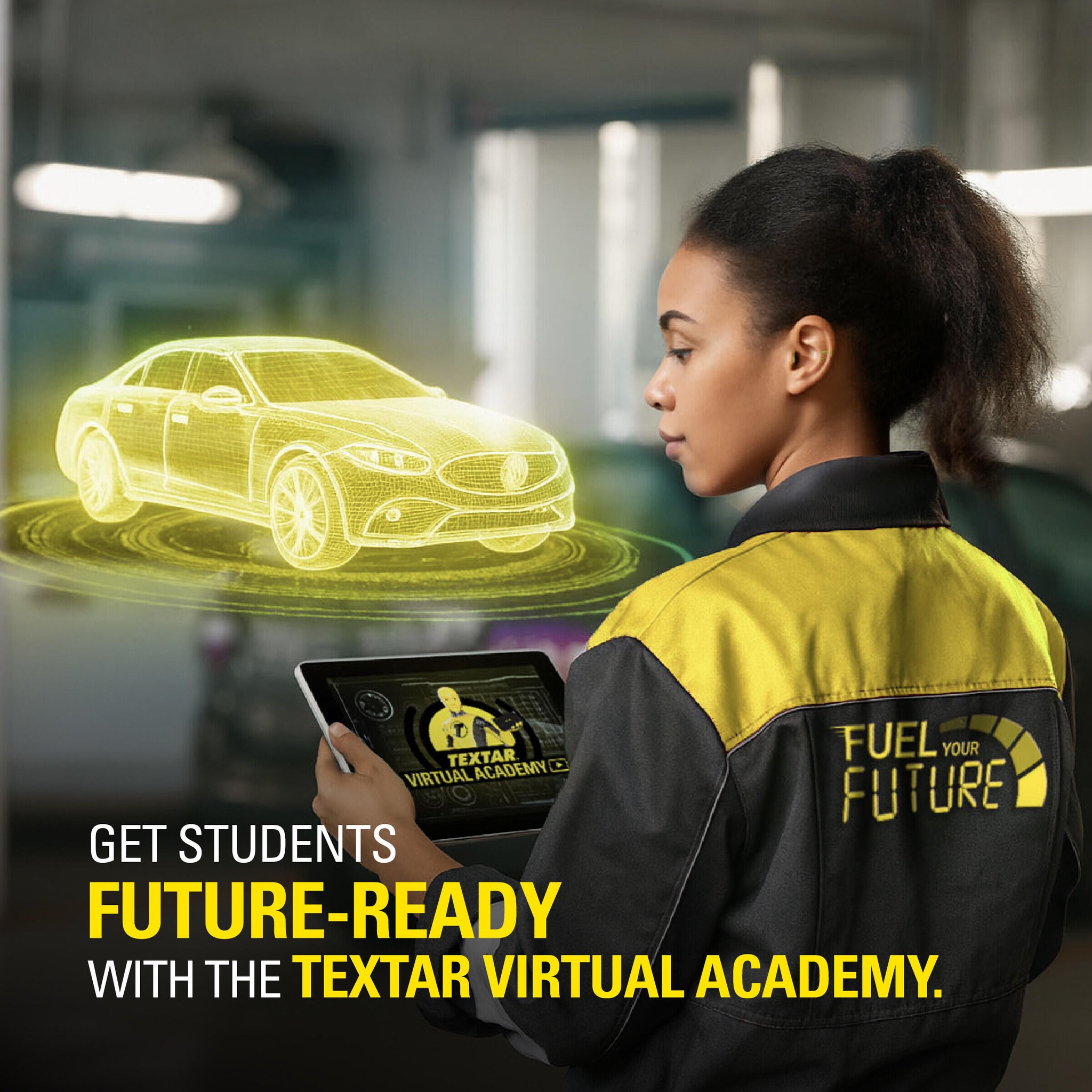 Textar International Facebook ad: The future of your students is in your…