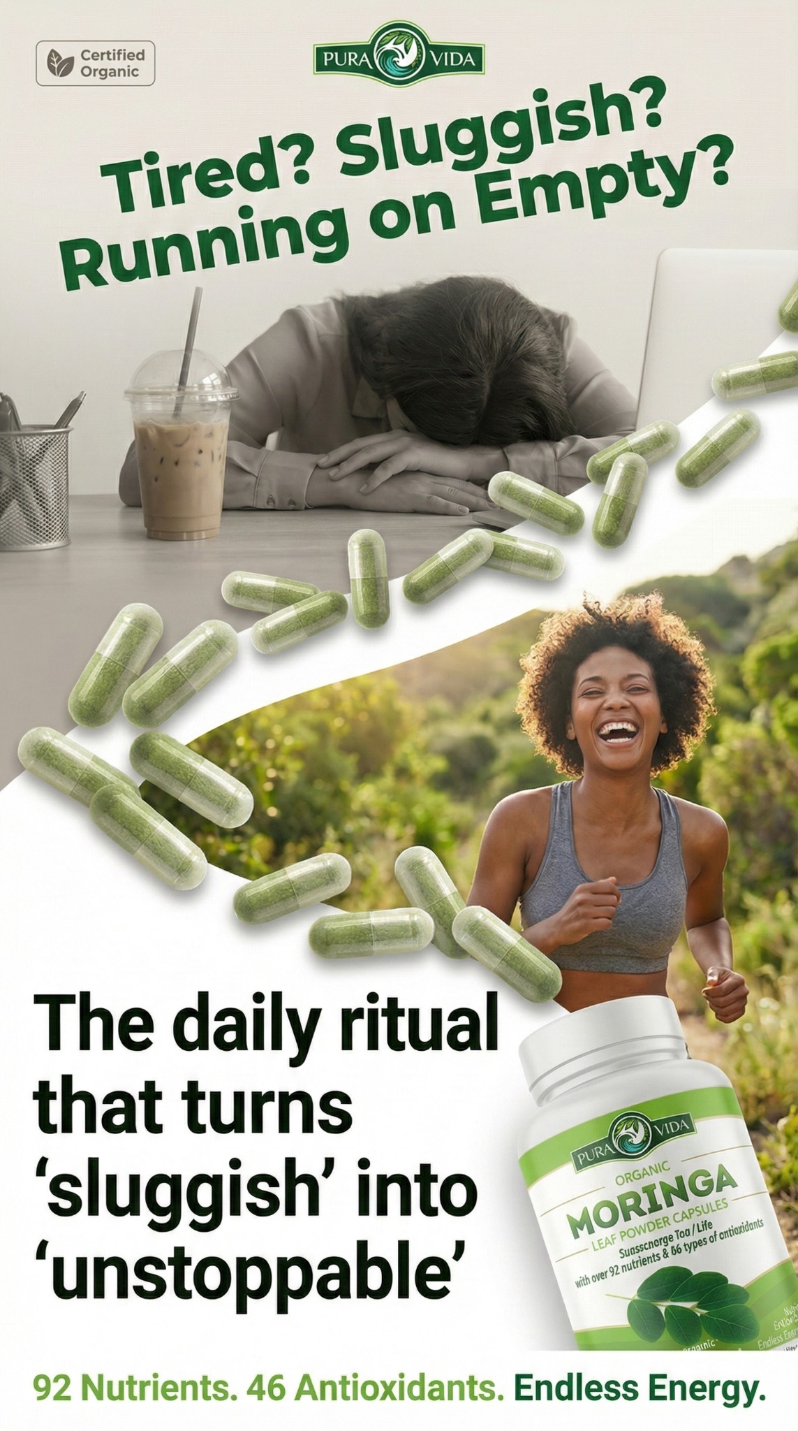 Pura Vida Moringa Facebook ad