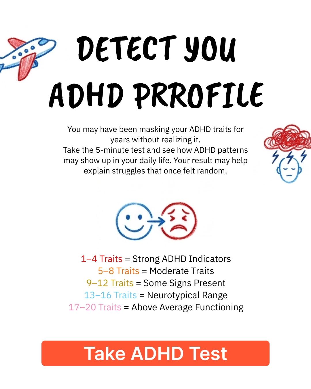 ADHD Clarity Test Facebook ad