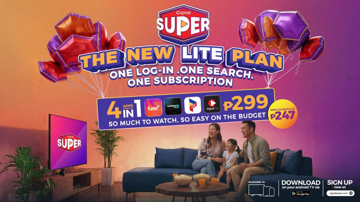 Cignal Super Facebook ad: Family nights made better.