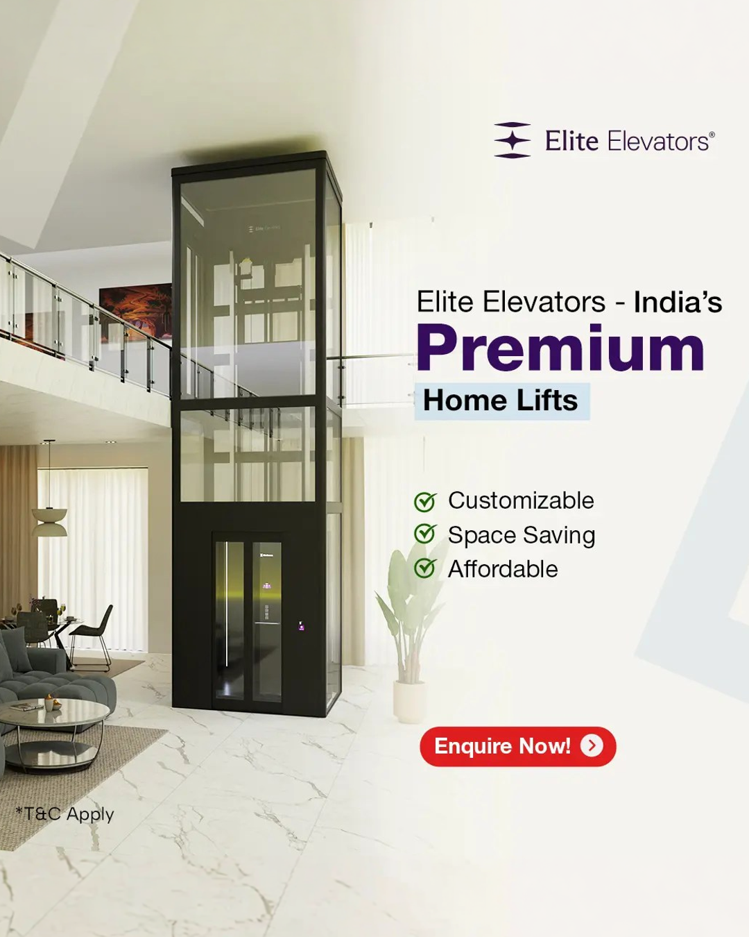 Elite Elevators - India Facebook ad