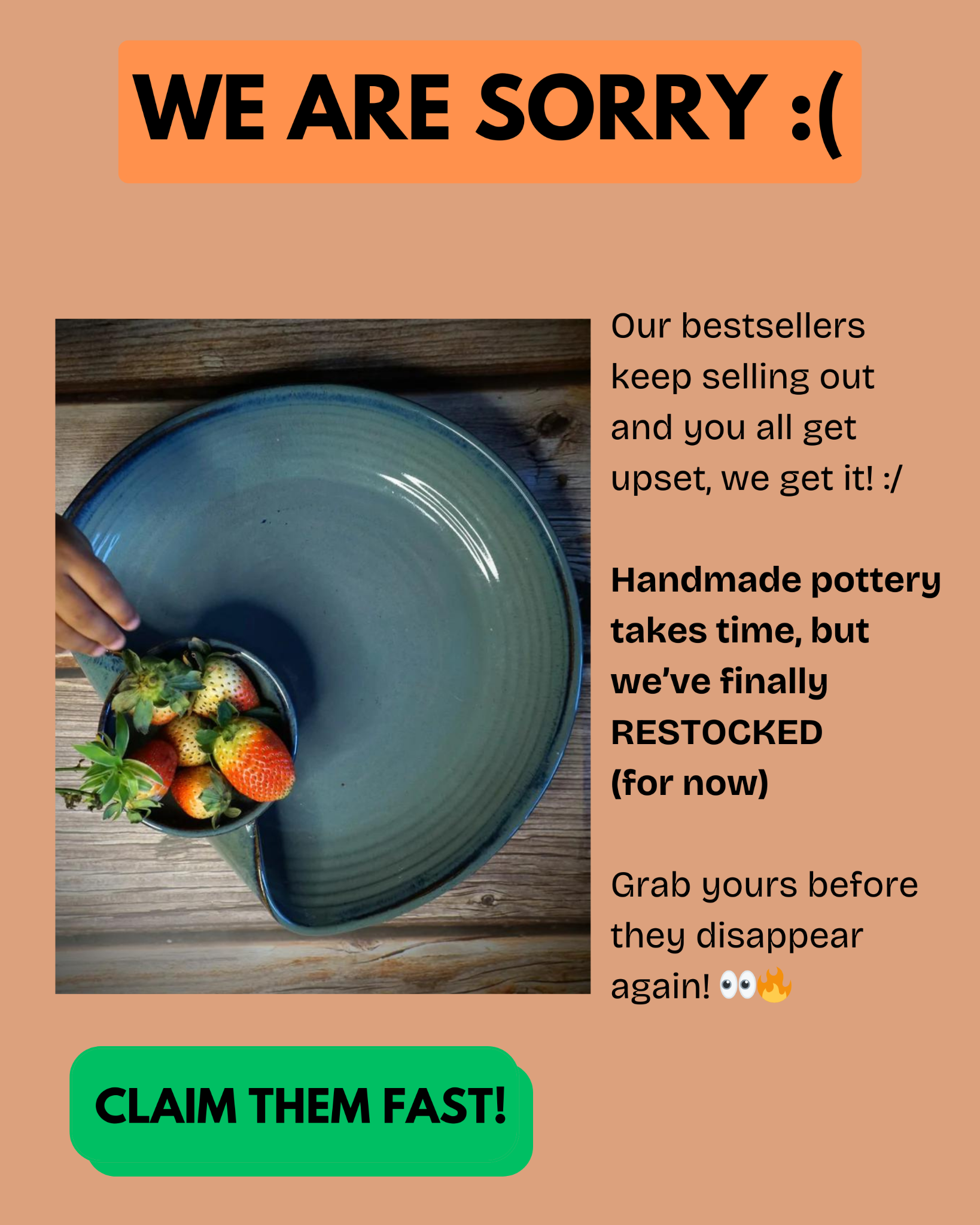 orangeskiesstore Facebook ad from Feb 21, 2025