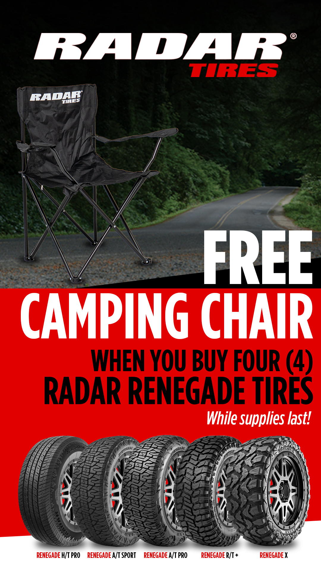 Radar Tires Philippines Facebook ad from Mar 27, 2026