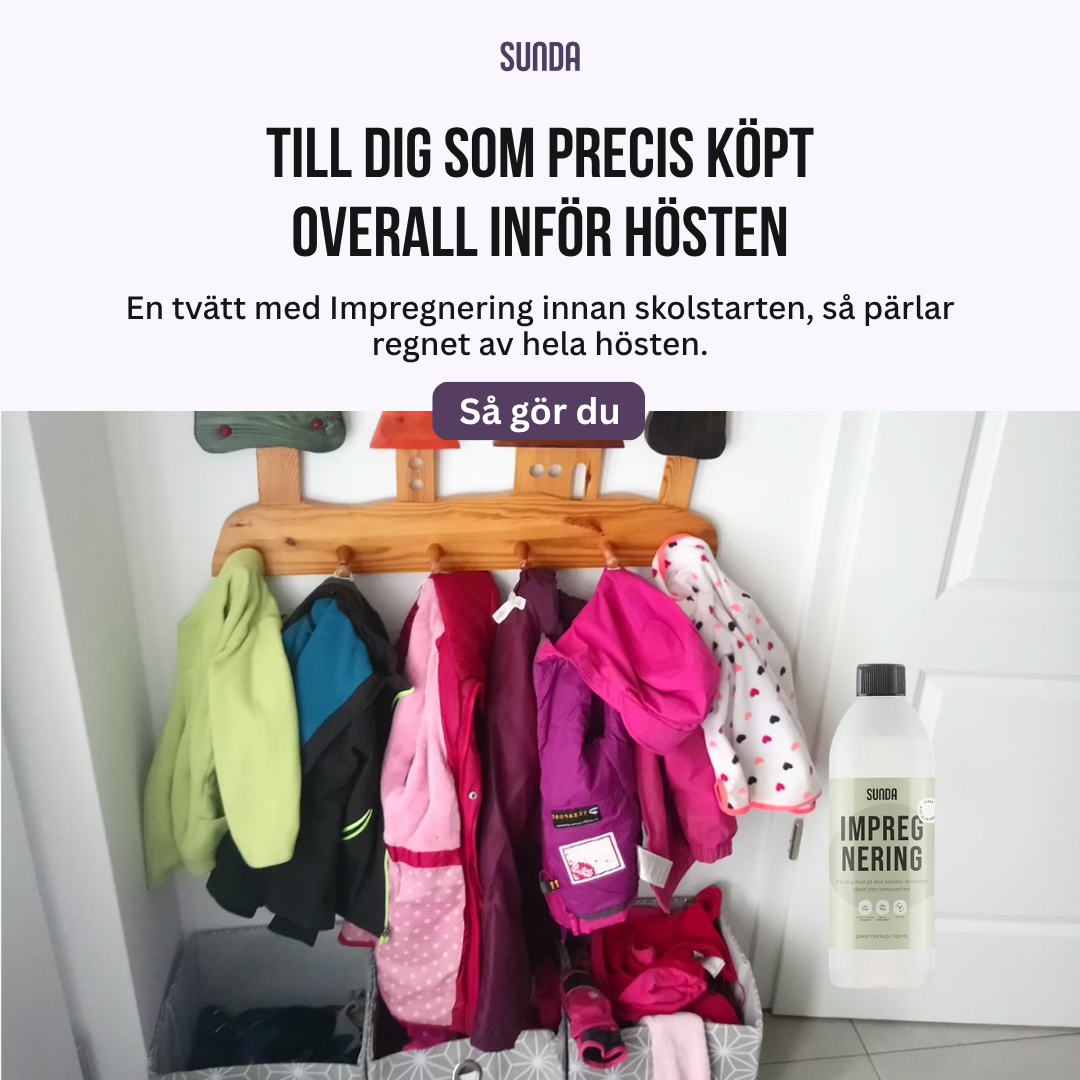 Sunda Facebook ad: Overallen klarar inte regnet längre?