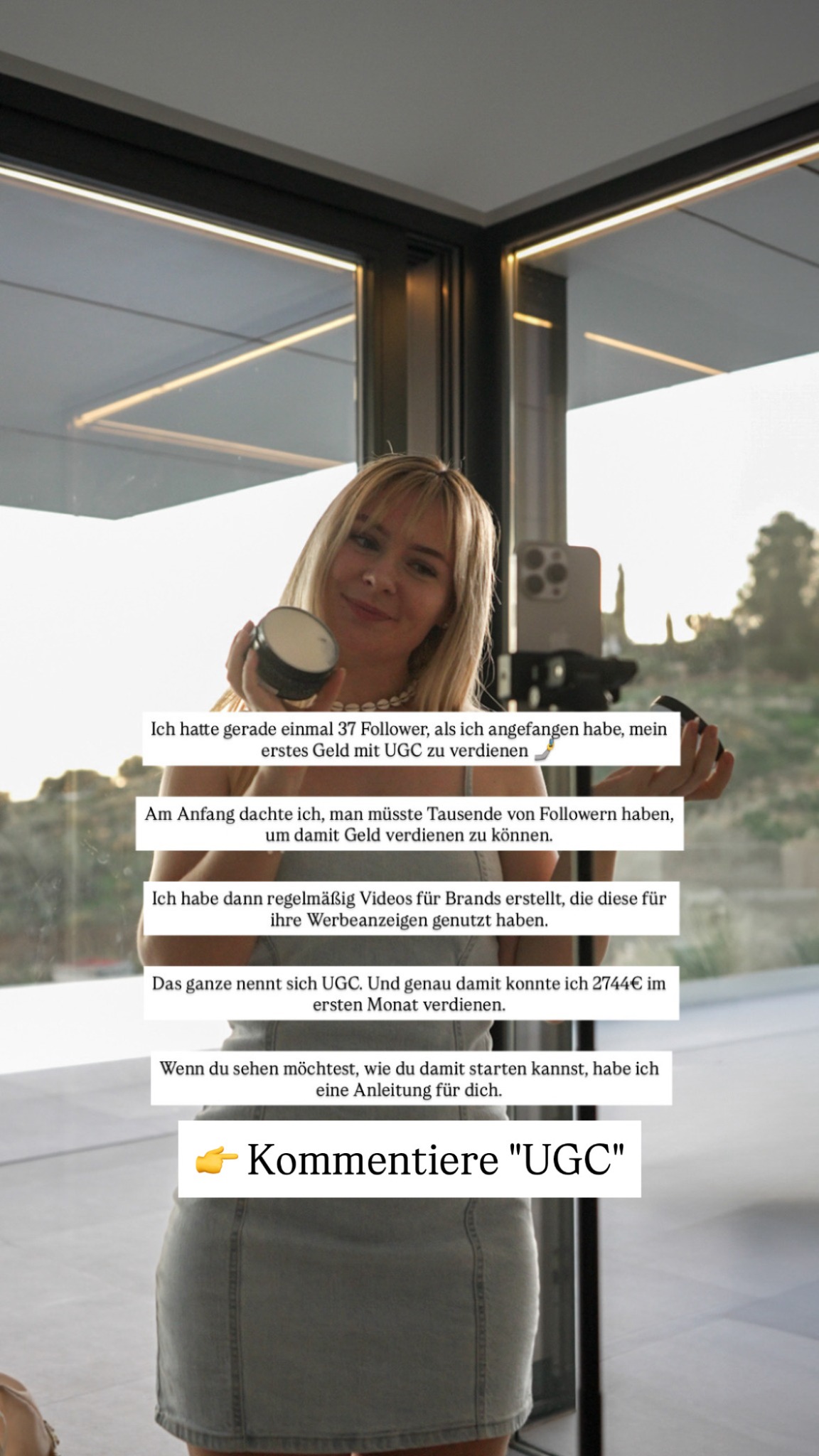 UGC Society Facebook ad: Kommentiere UGC und ich zeige dir, wie du…