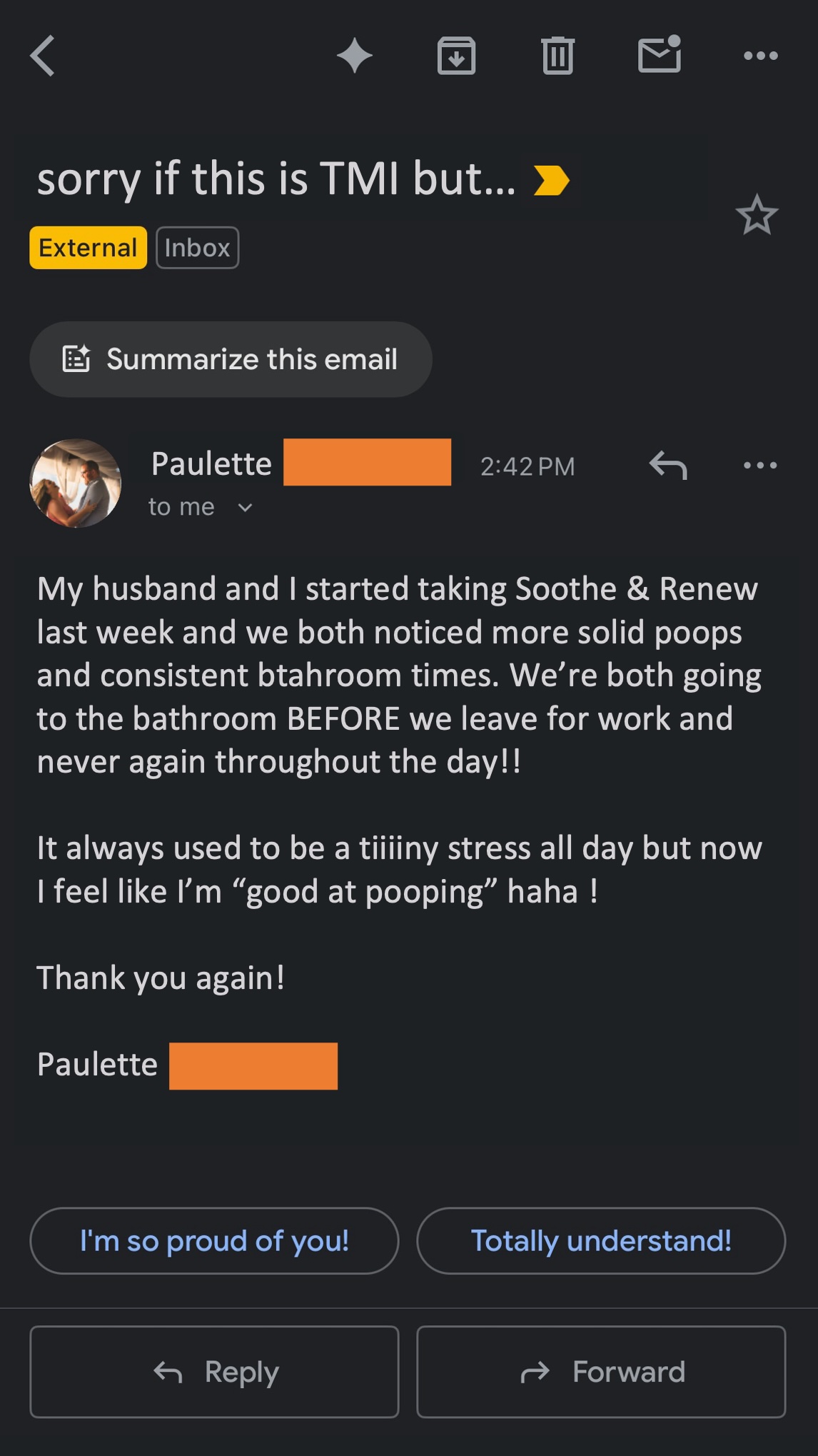 Soothe Naturals Facebook ad