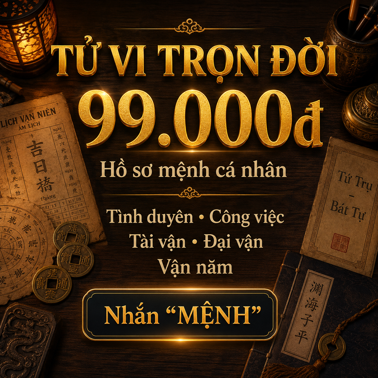 Tử vi Lâm Trạch Facebook ad from May 24, 2026
