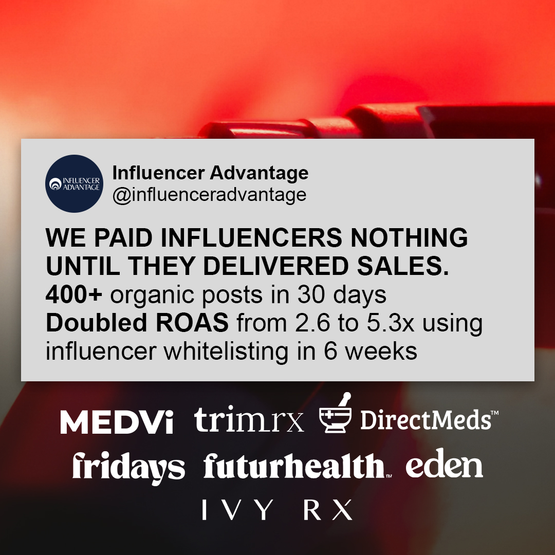 Influencer Advantage Facebook ad