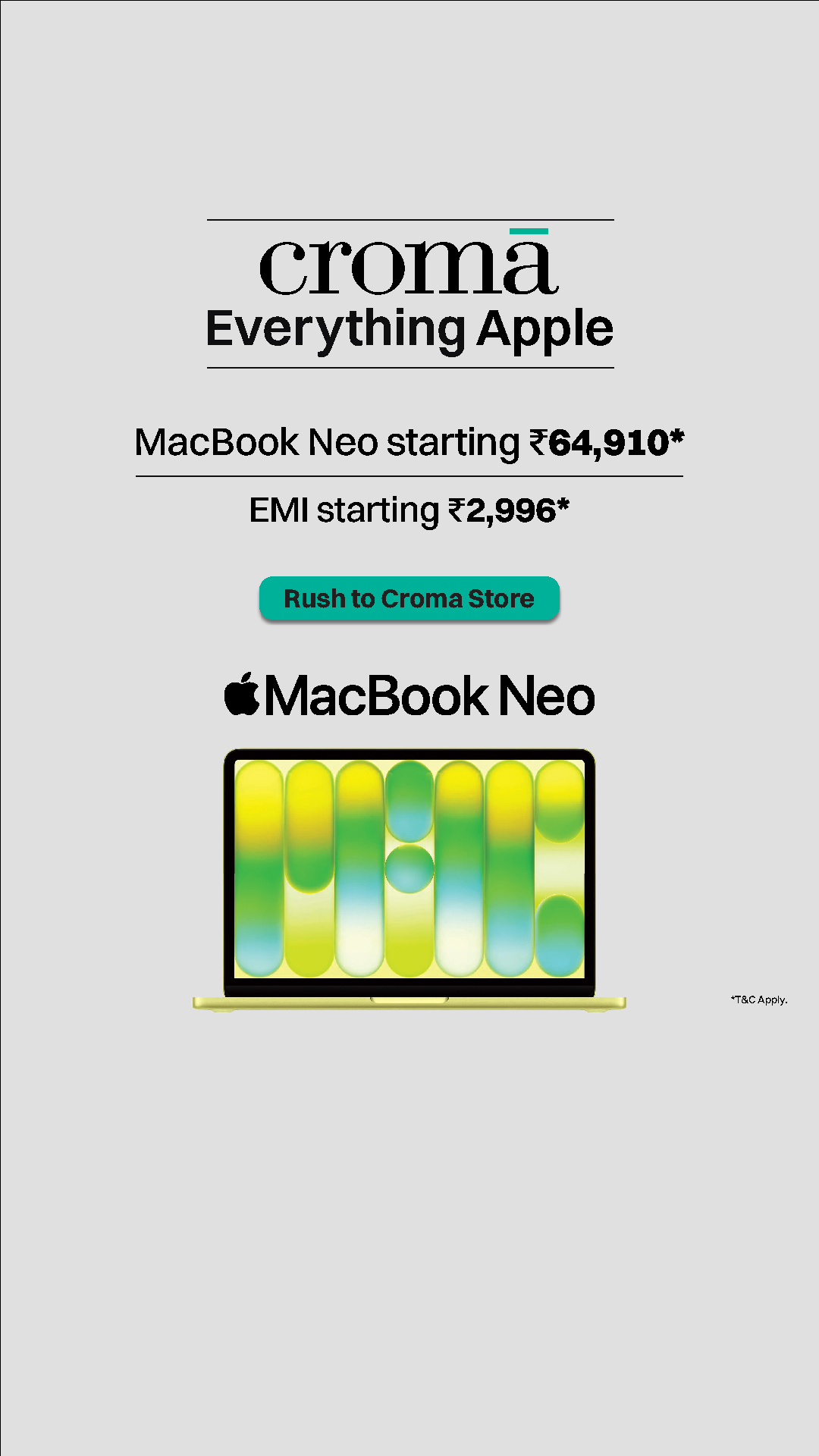 Croma Facebook ad