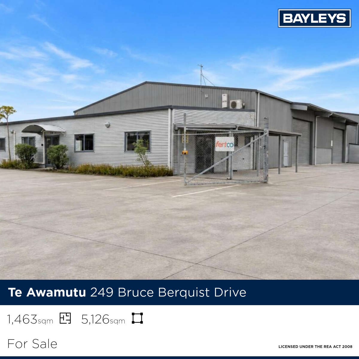 Bayleys Waikato Commercial Facebook ad from Aug 9, 2026