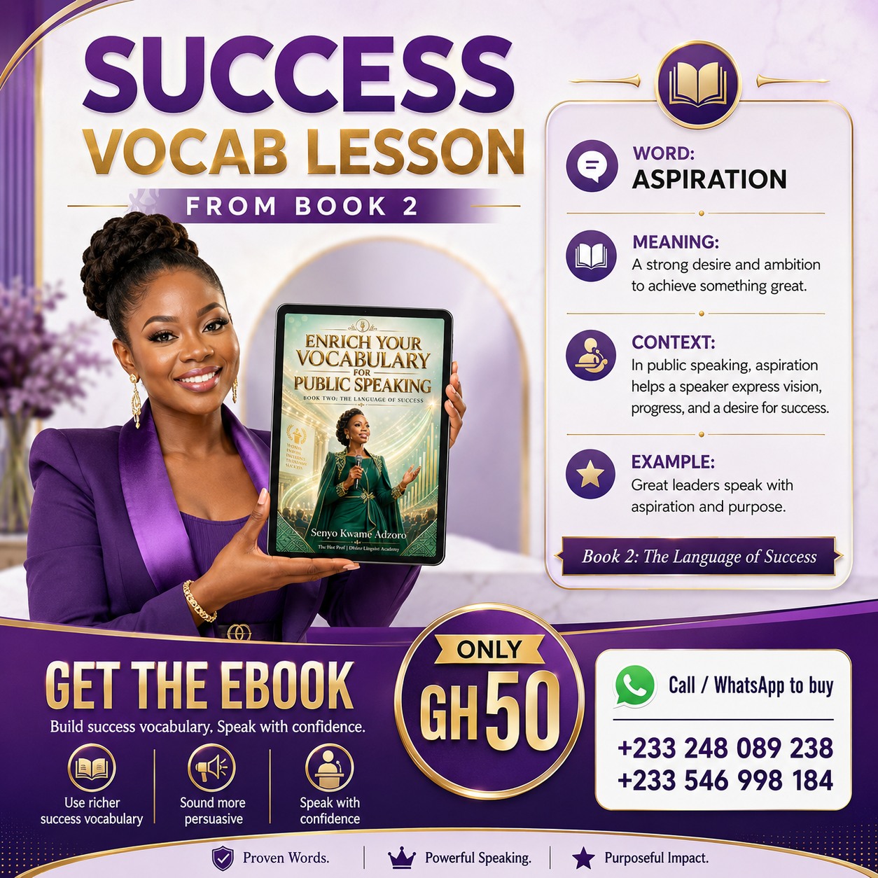 Senyo Adzoro Facebook ad: GET AT GH₵50