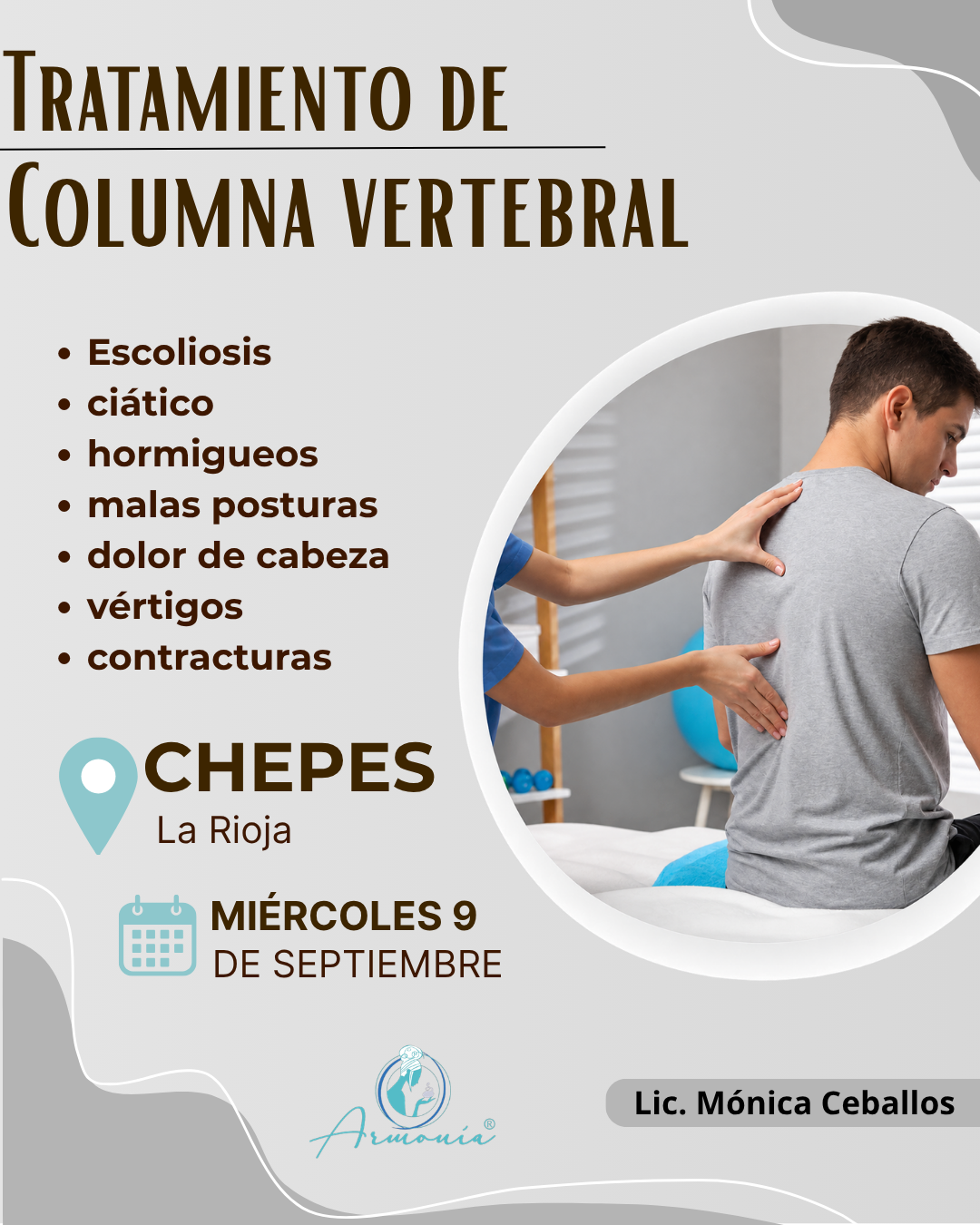Armonia Estetica y Quiropraxia Facebook ad: Reserva tu turno en Chepes de La Rioja