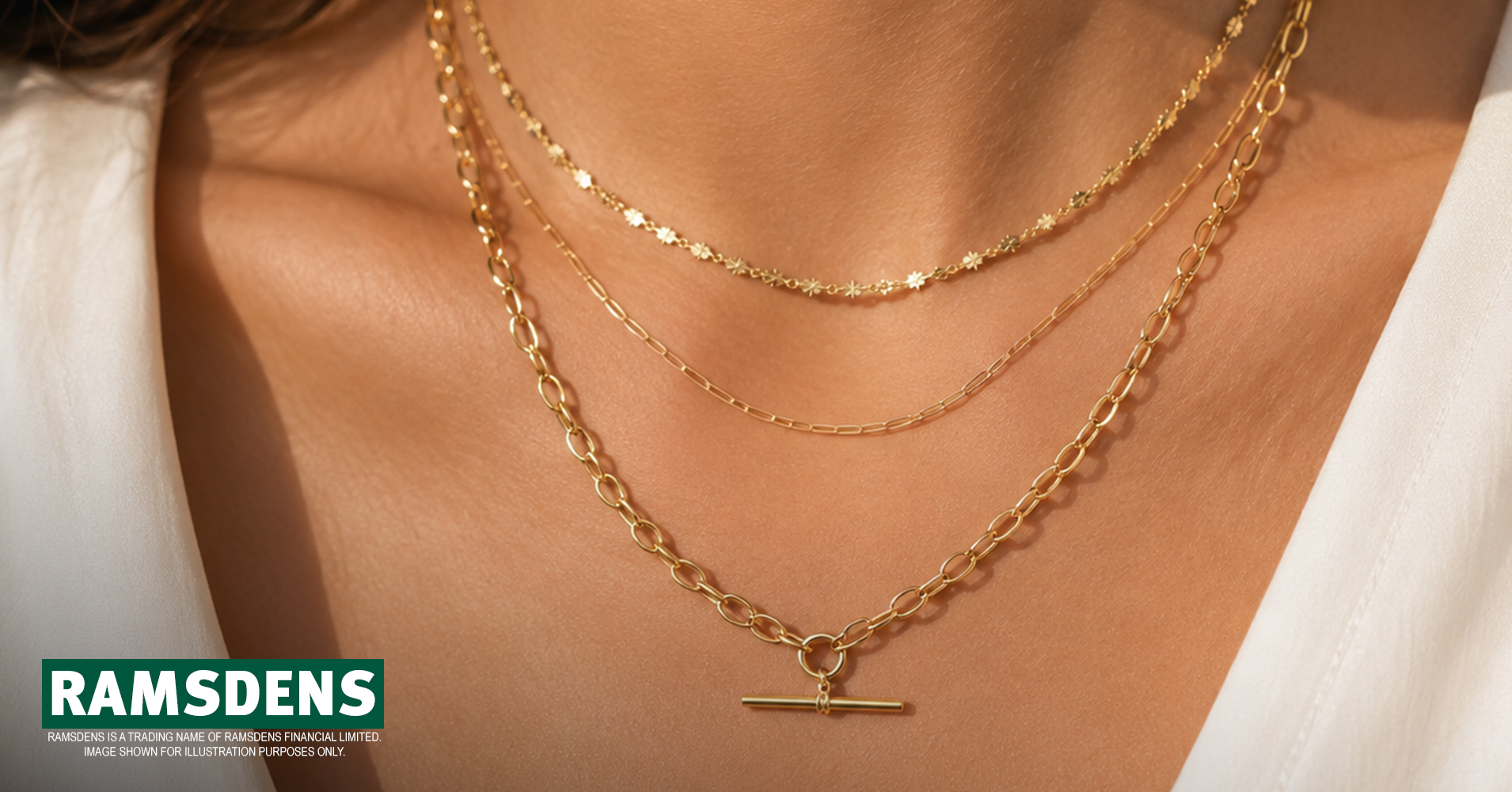 RAMSDENS Facebook ad: Women's Necklaces at Ramsdens
