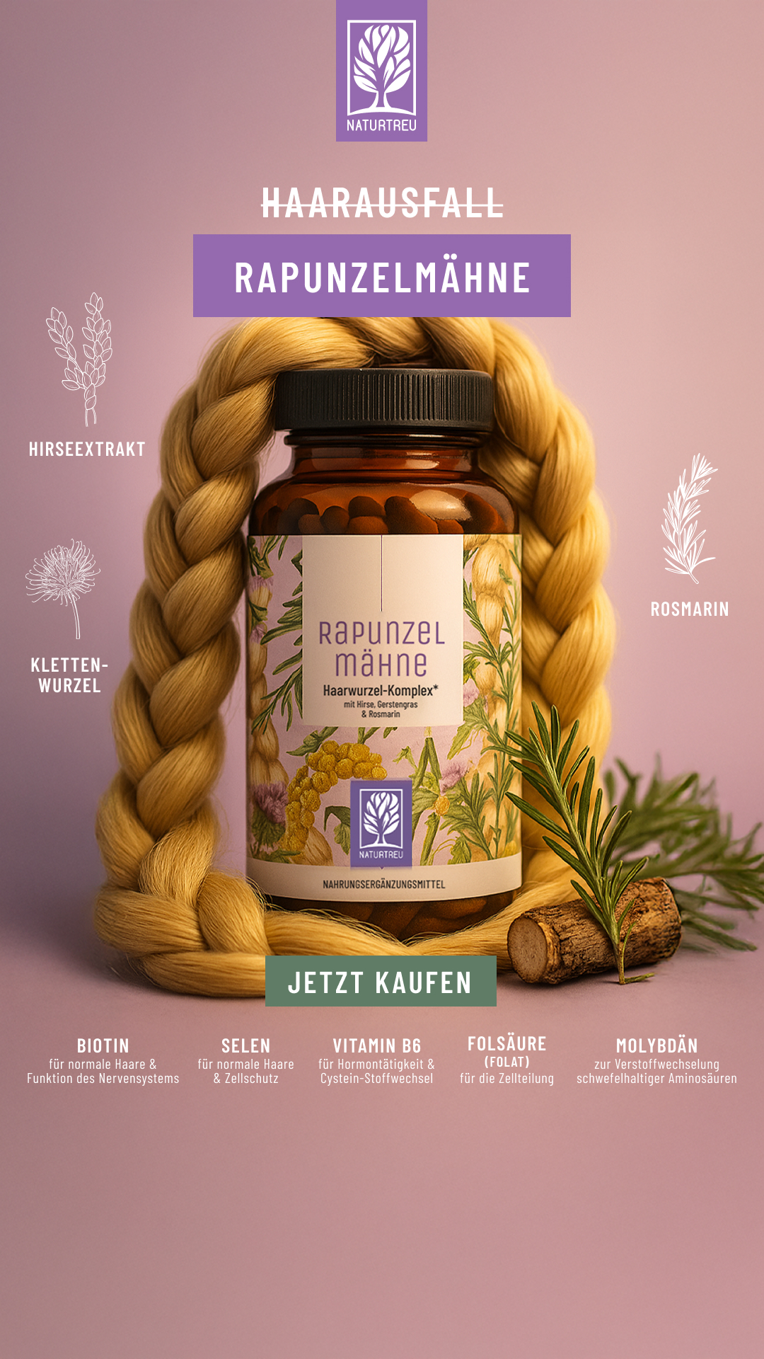 Naturtreu - Hochdosierte Vitamine und Mineralien Facebook ad