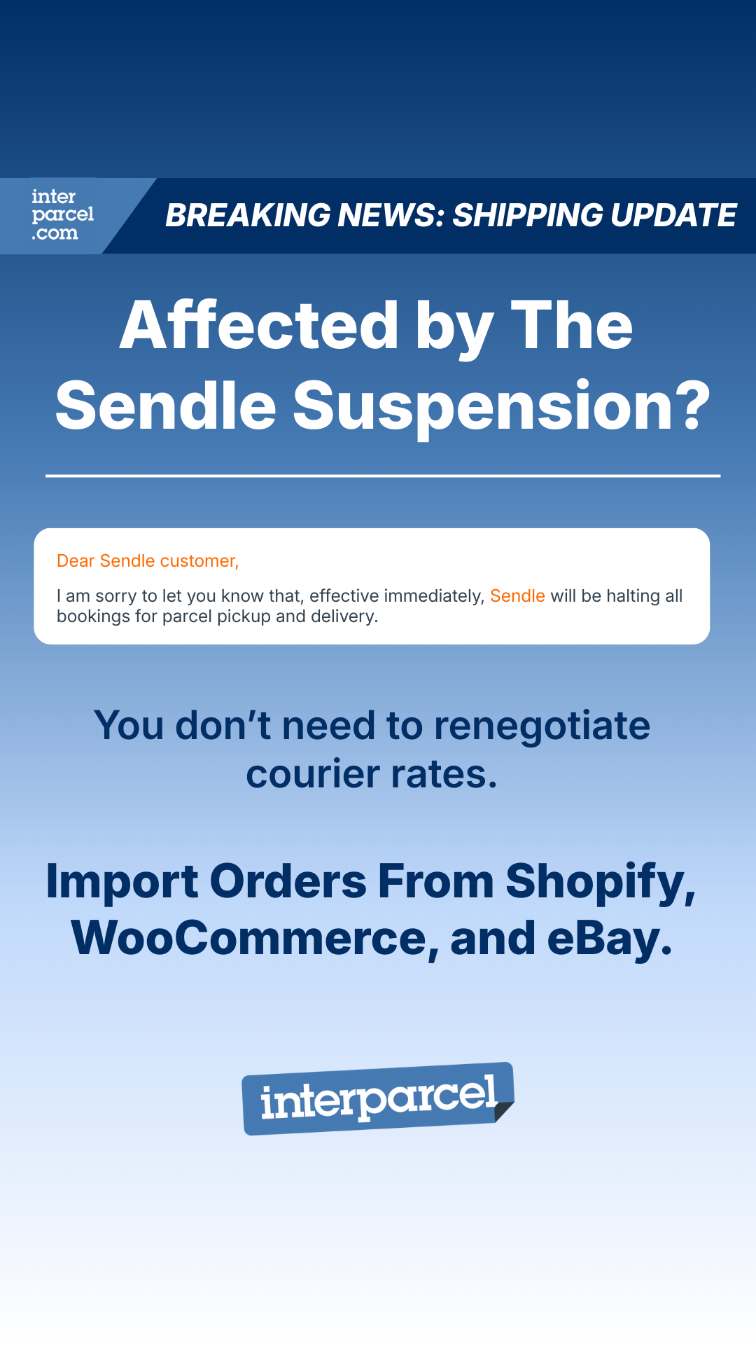 Interparcel Australia Facebook ad from Jan 14, 2026