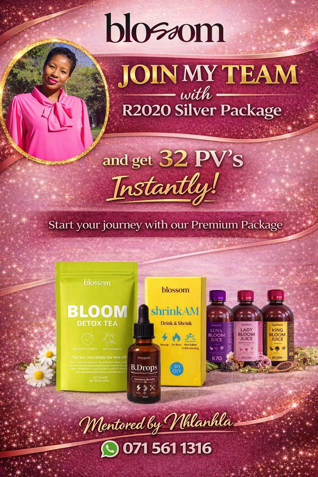 Lady Bloom Juice with Nhlanhla Facebook ad: READY TO EARN AN EXTRA INCOME?