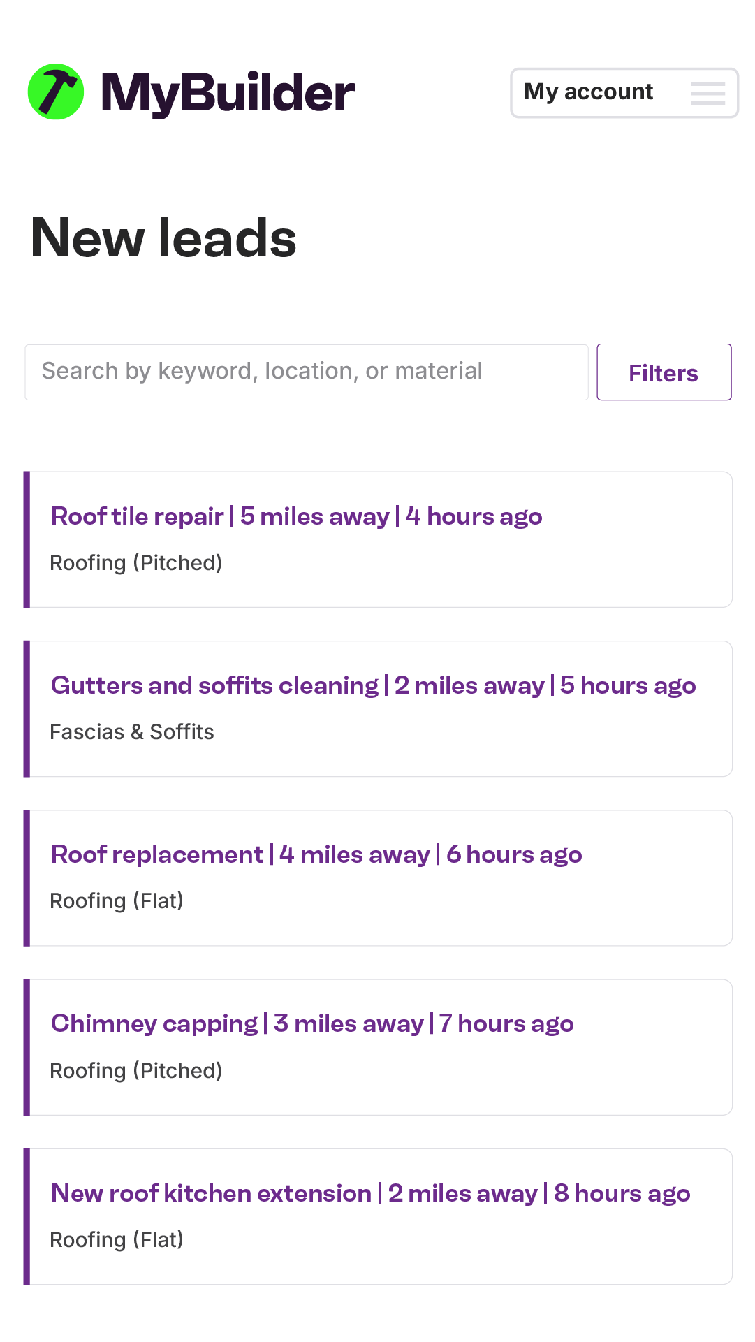 MyBuilder Facebook ad
