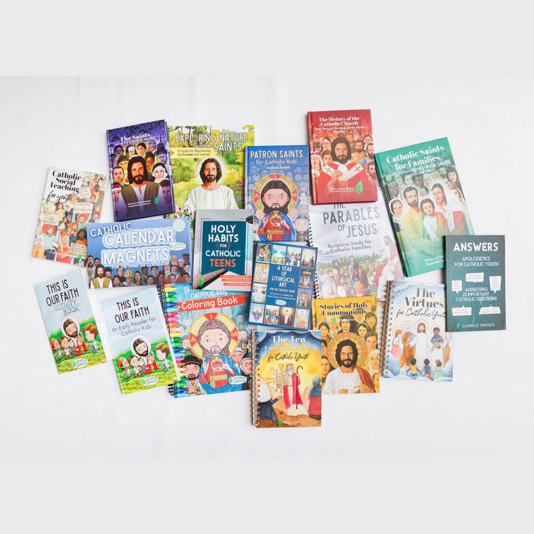 Catholic Sprouts Facebook ad: Curriculum Sale