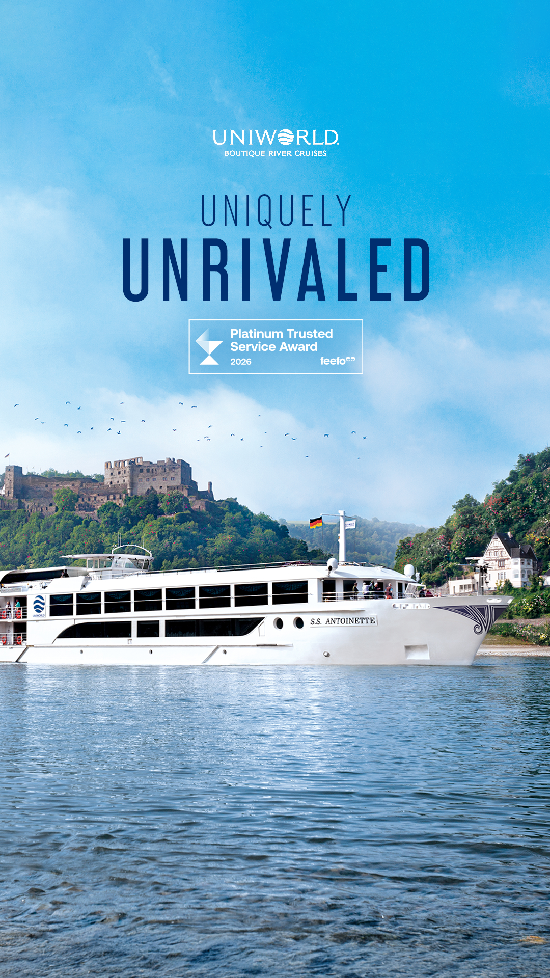 Uniworld Boutique River Cruises Facebook ad