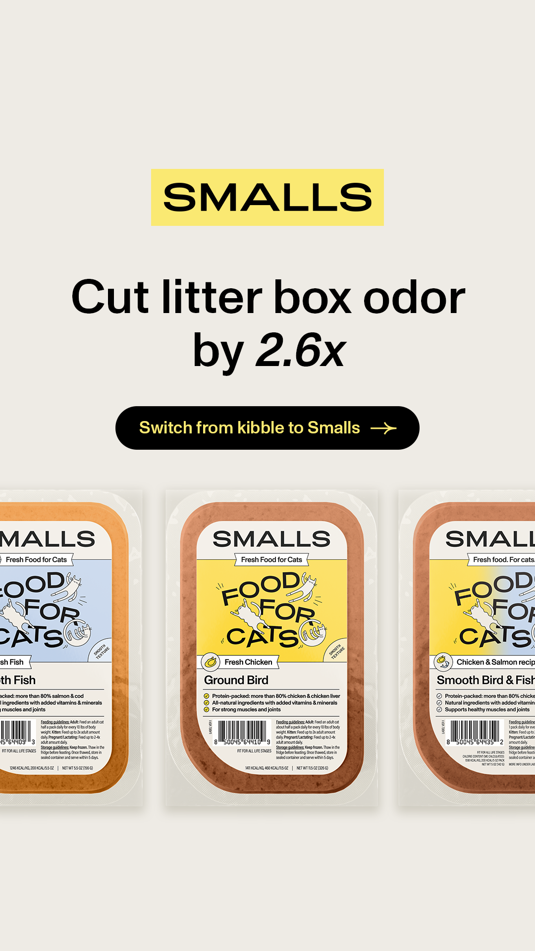 Smalls Facebook ad