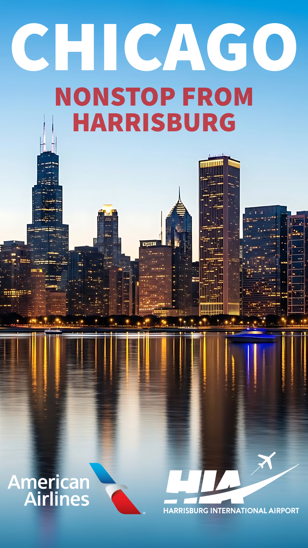 Harrisburg International Airport (MDT) Facebook ad from Apr 9, 2026