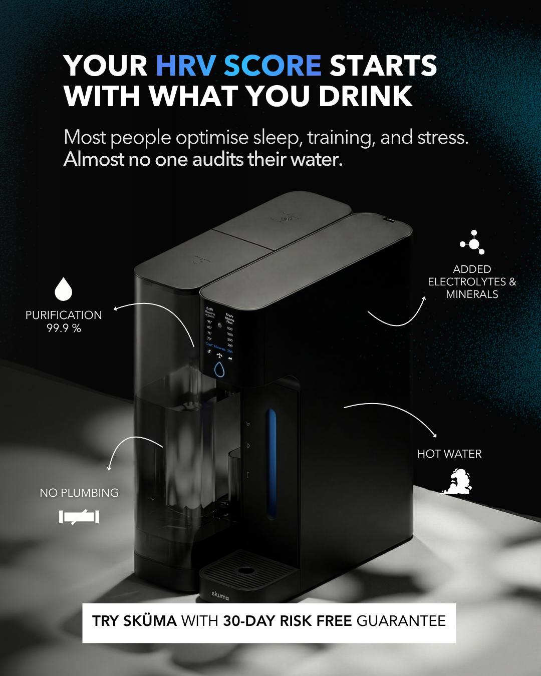 Sküma Water Facebook ad
