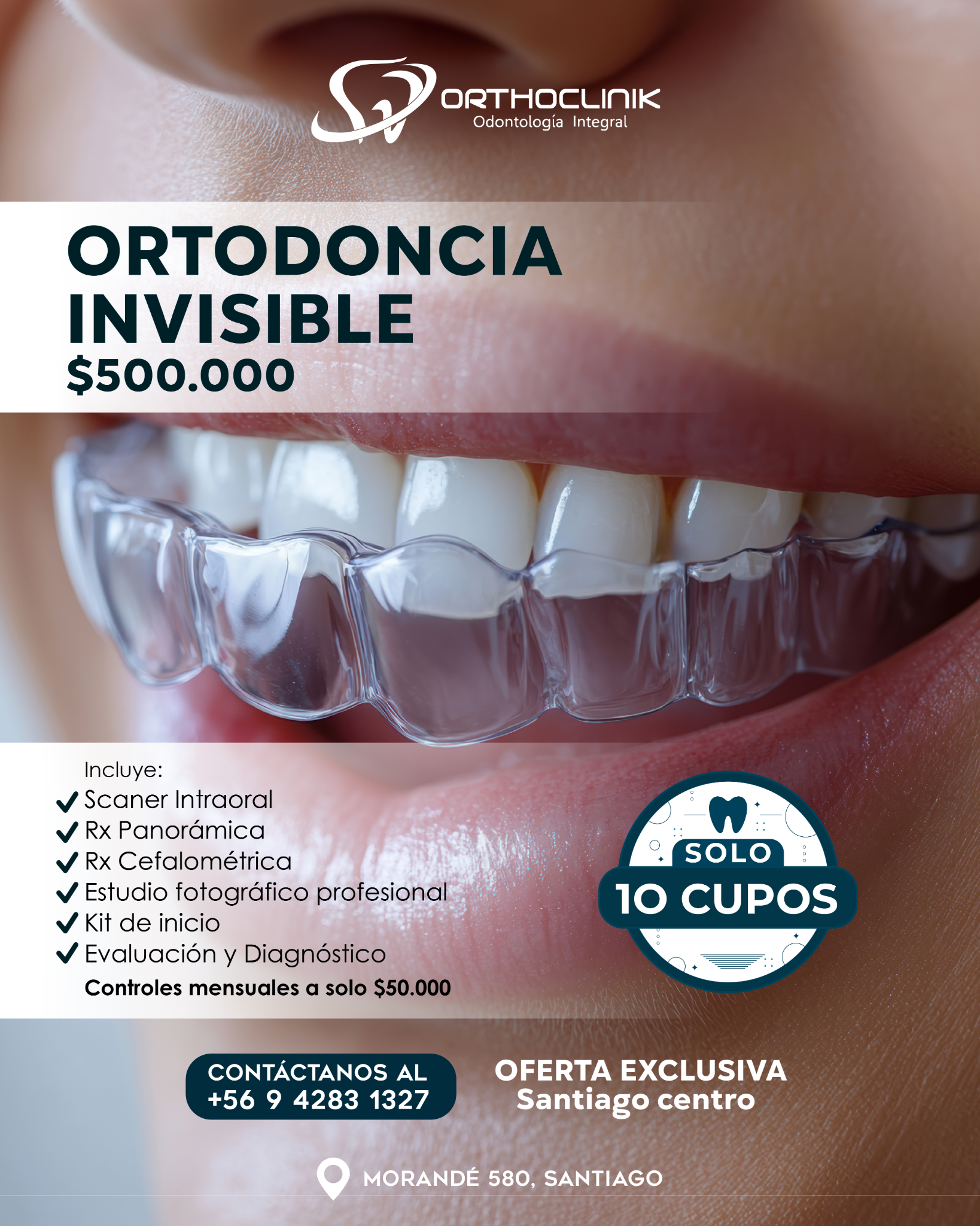 Orthoclinik Odontología Integral Facebook ad from Mar 25, 2026