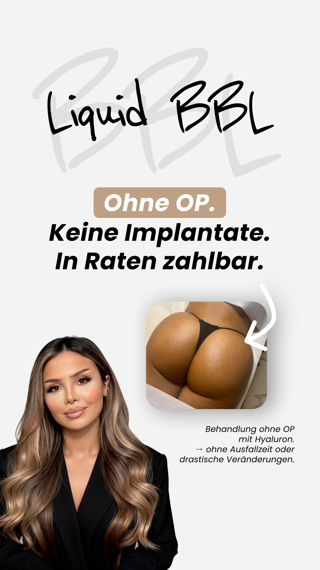 Medical skin Facebook ad: Kurven ohne OP - in Bremen!