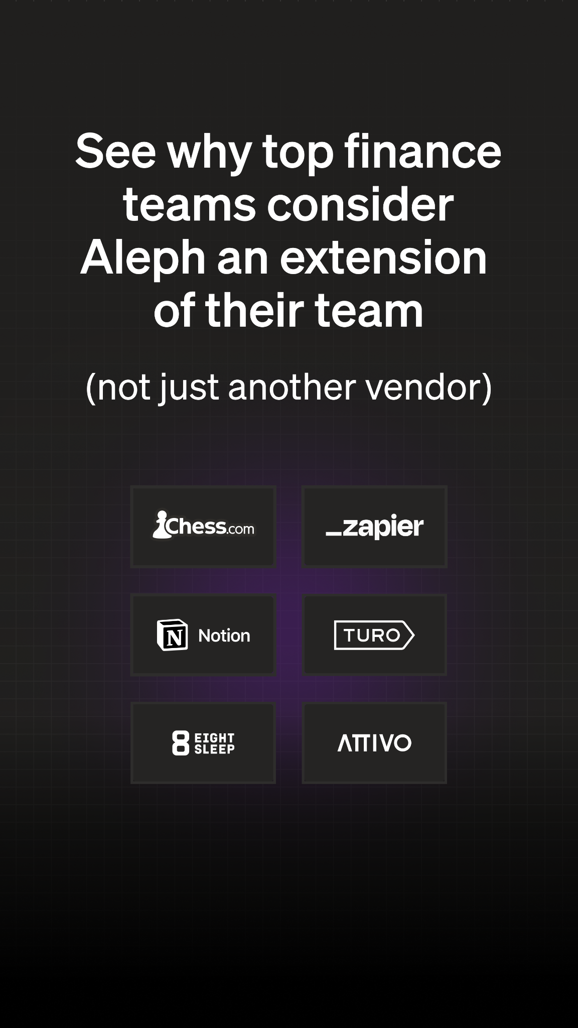 Aleph FP&A Facebook ad
