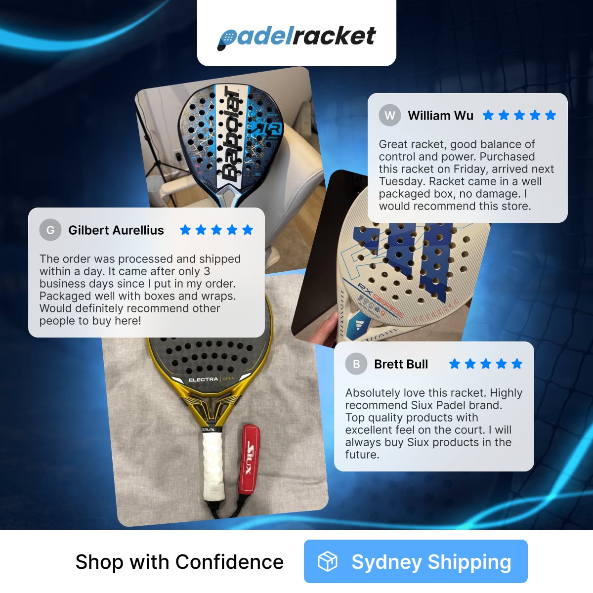 Padel Racket Facebook ad