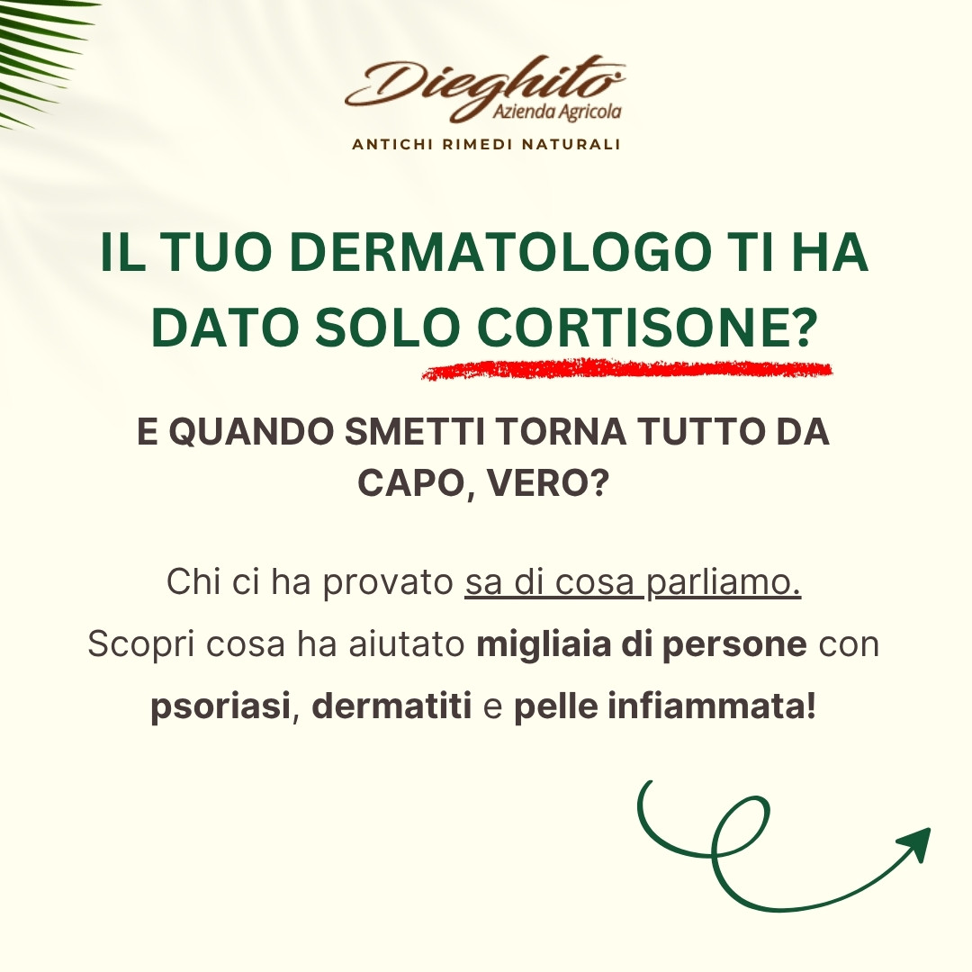 Azienda Agricola Dieghito Facebook ad: Il cortisone ti dà sollievo… ma solo per…