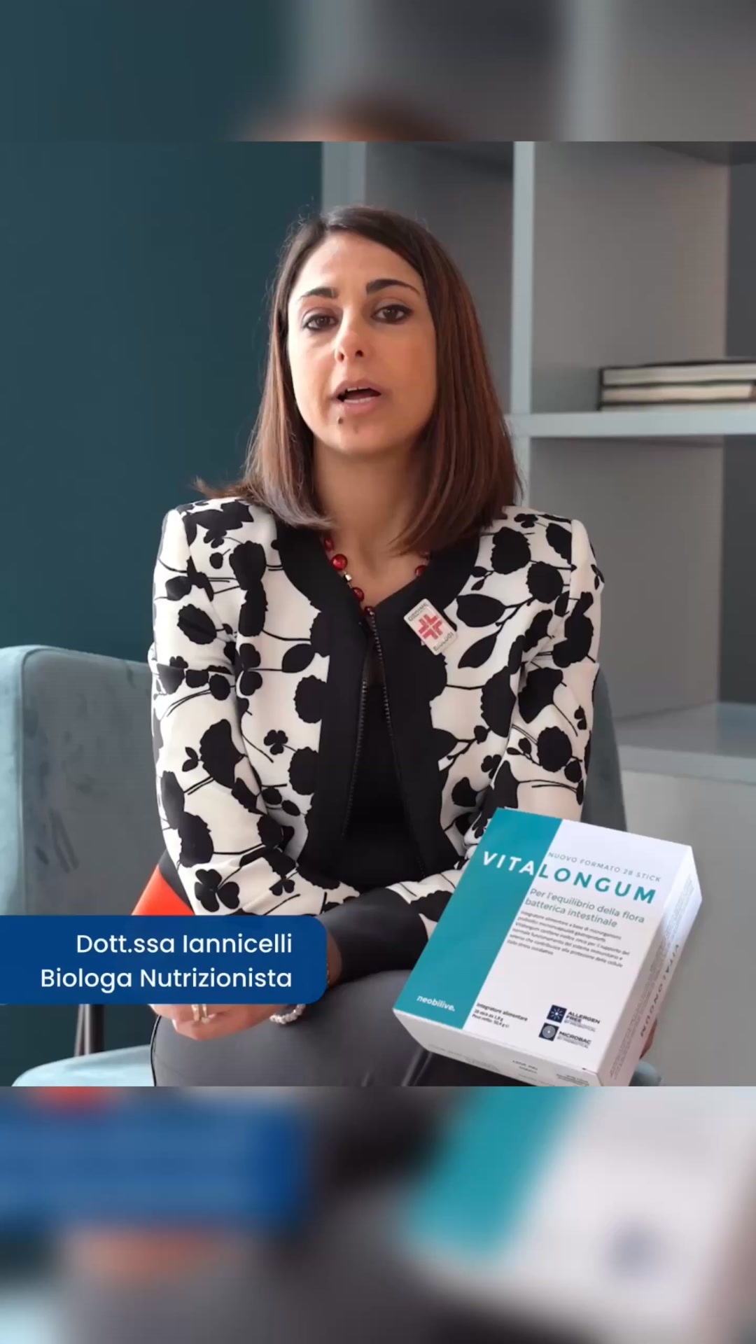 Neobilive Facebook ad: Scegli Vitalongum per il tuo microbiota →