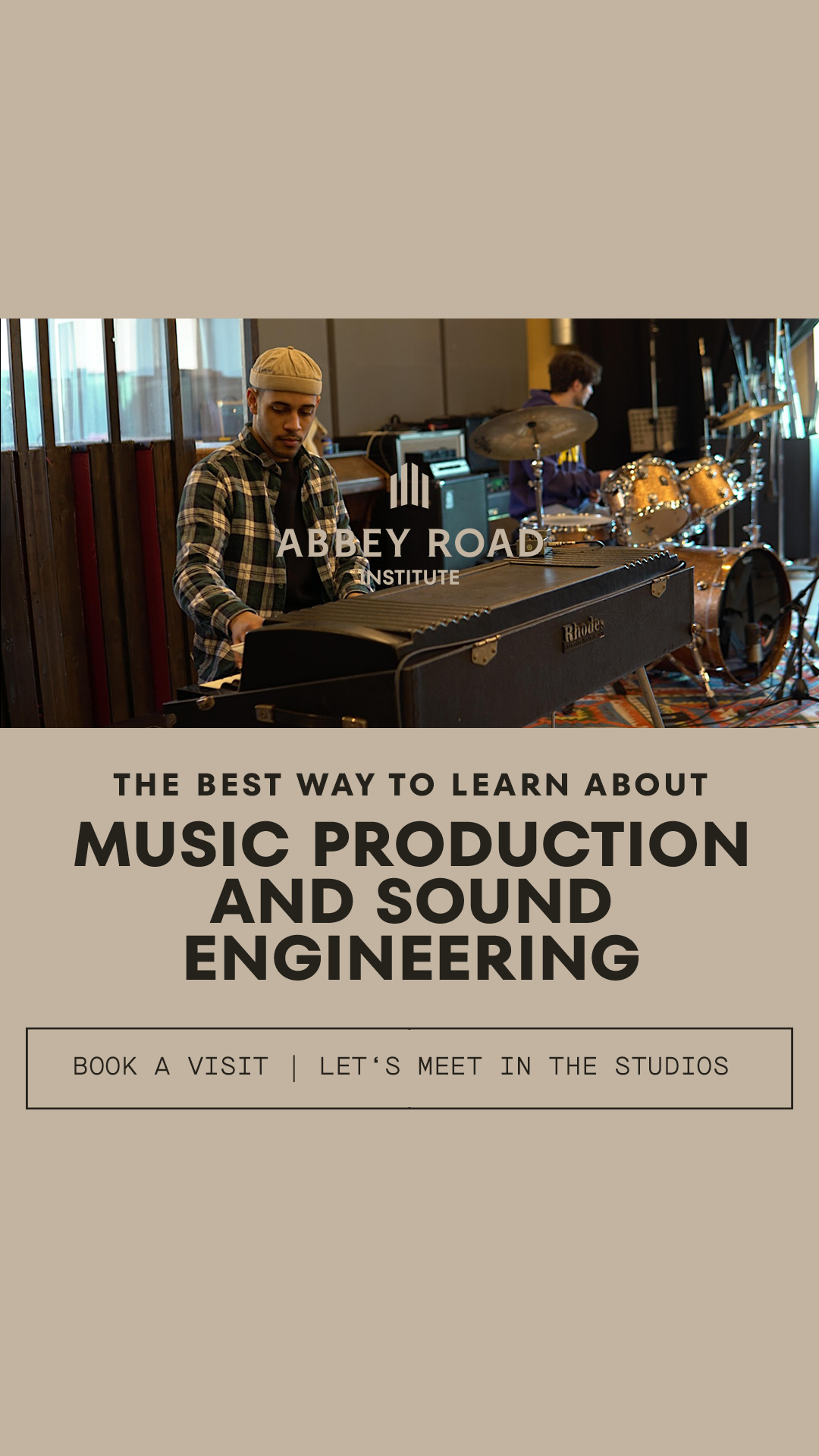 Abbey Road Institute Amsterdam Facebook ad