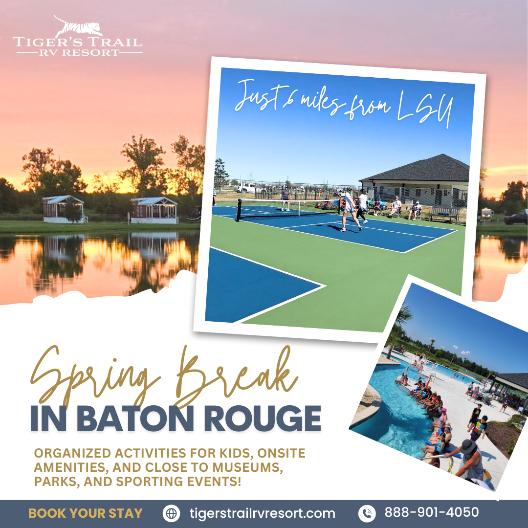 Tiger's Trail RV Resort Facebook ad from Mar 19, 2026