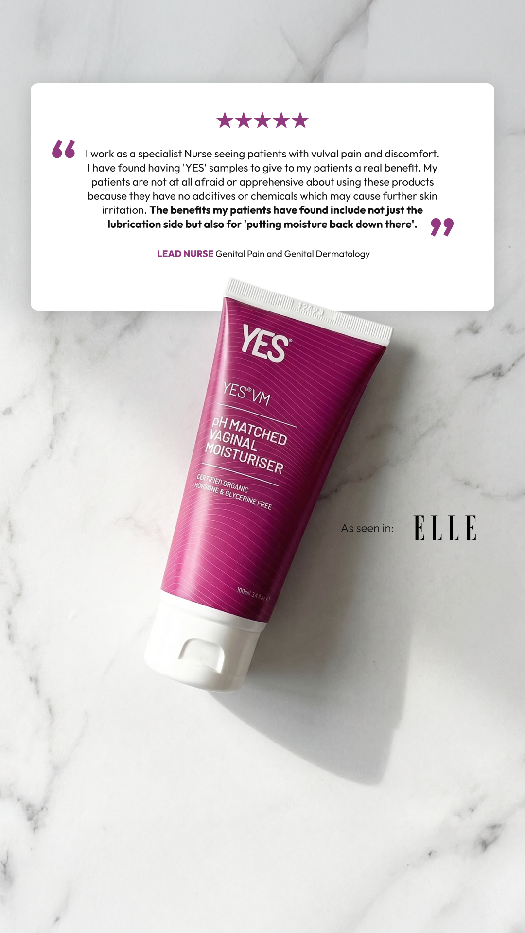 YES - The Organic Intimacy Company Facebook ad