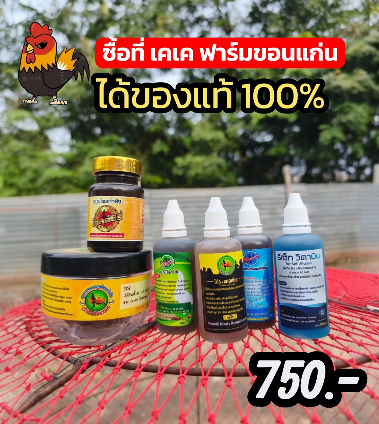 KK-Farm ขอนแก่น Facebook ad: รวมส่ง 750 บาท