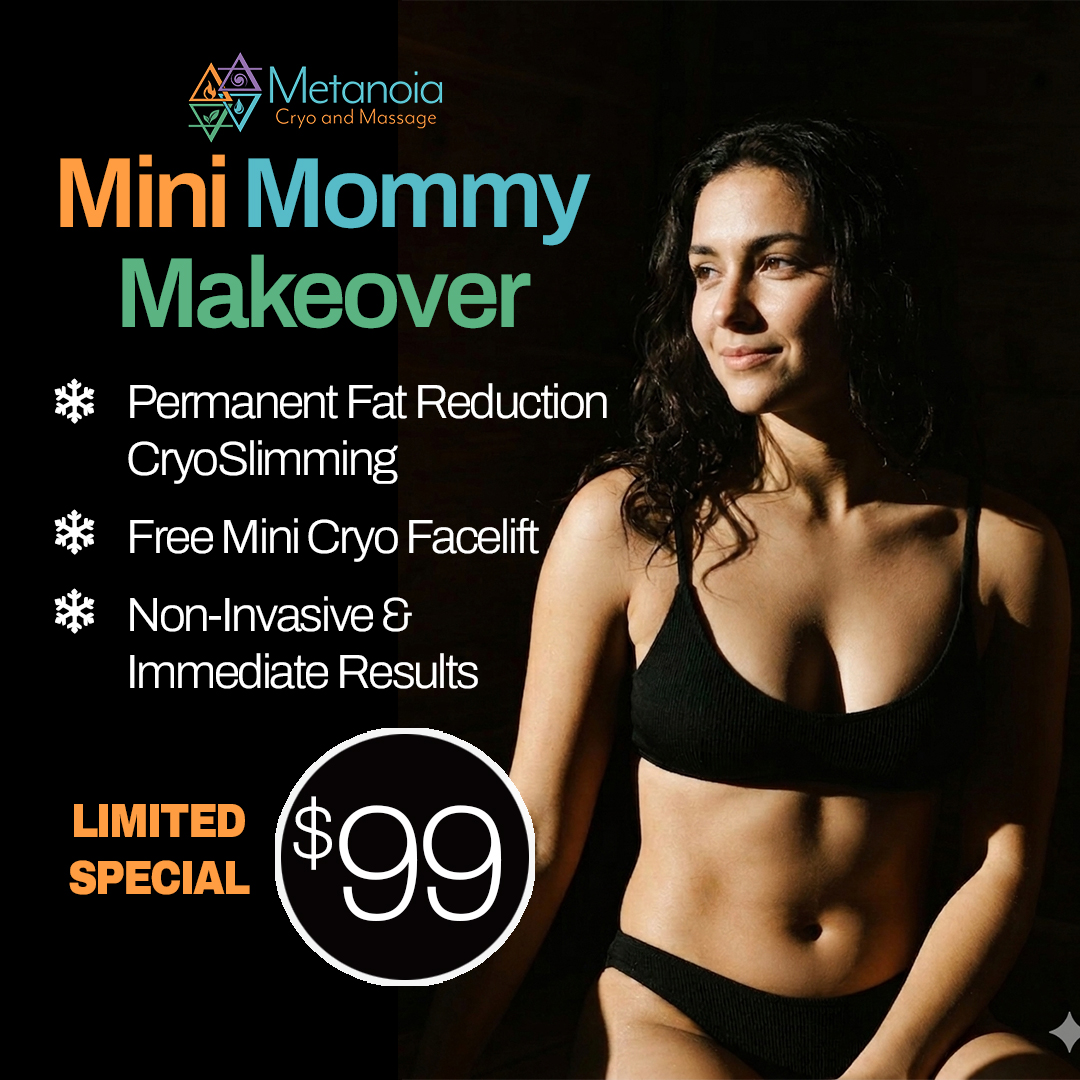 Metanoia Cryo & Massage Facebook ad: Done With GLP-1 Side Effects? Try This Instead