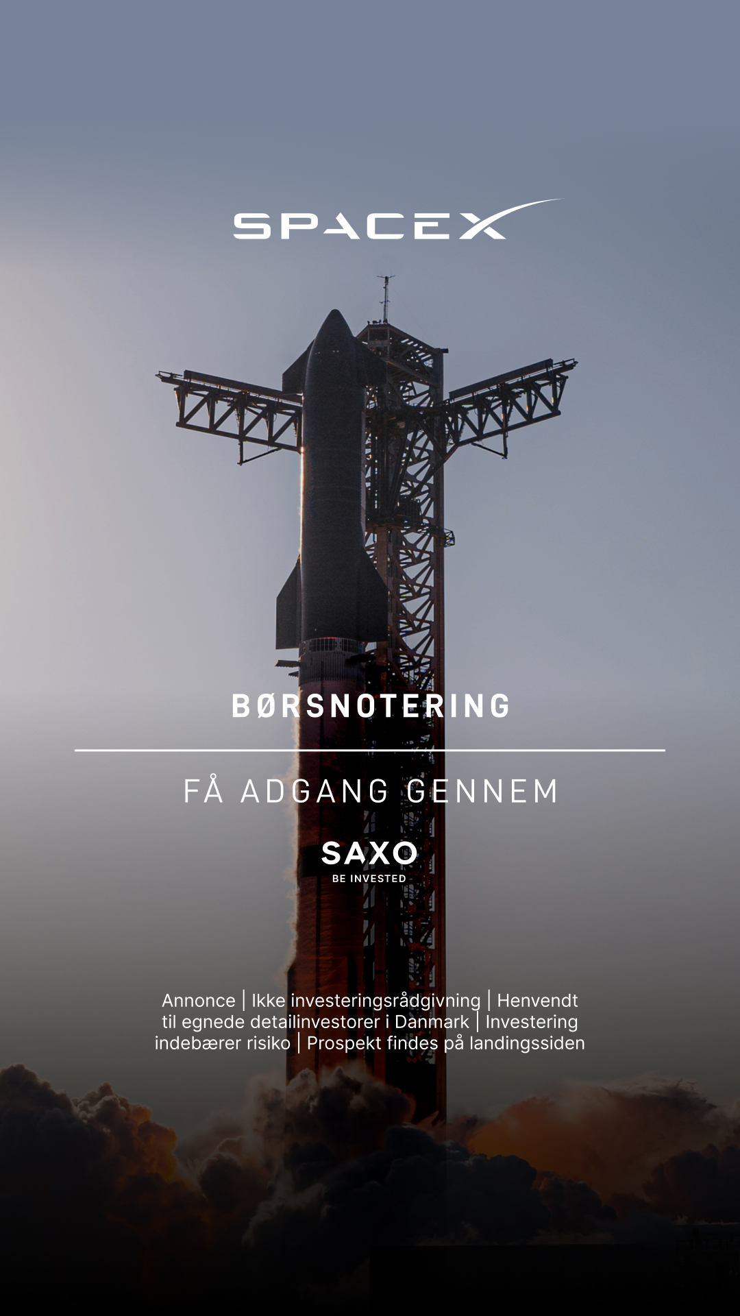 Saxo Bank Facebook ad