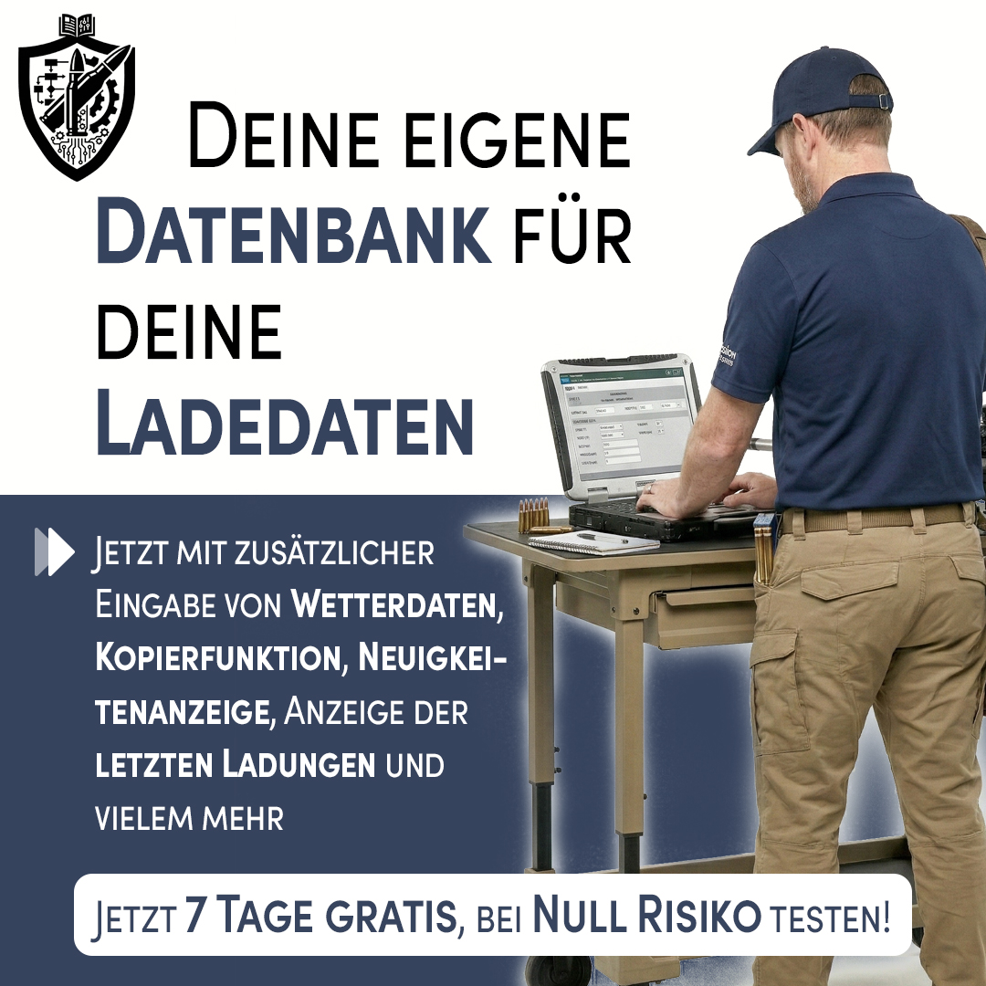 Wiederladedatenbank Facebook ad: Deine eigene Datenbank für deine Ladedaten, Präzision ist…